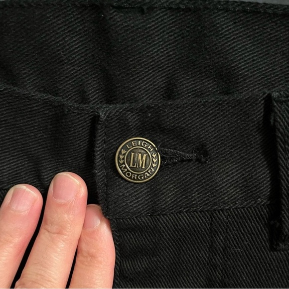 NWT Vintage Leigh Morgan Black Jeans- Size 12/ Large - Picture 4 of 10